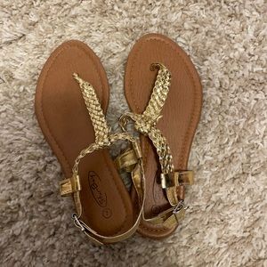 Gold sandals